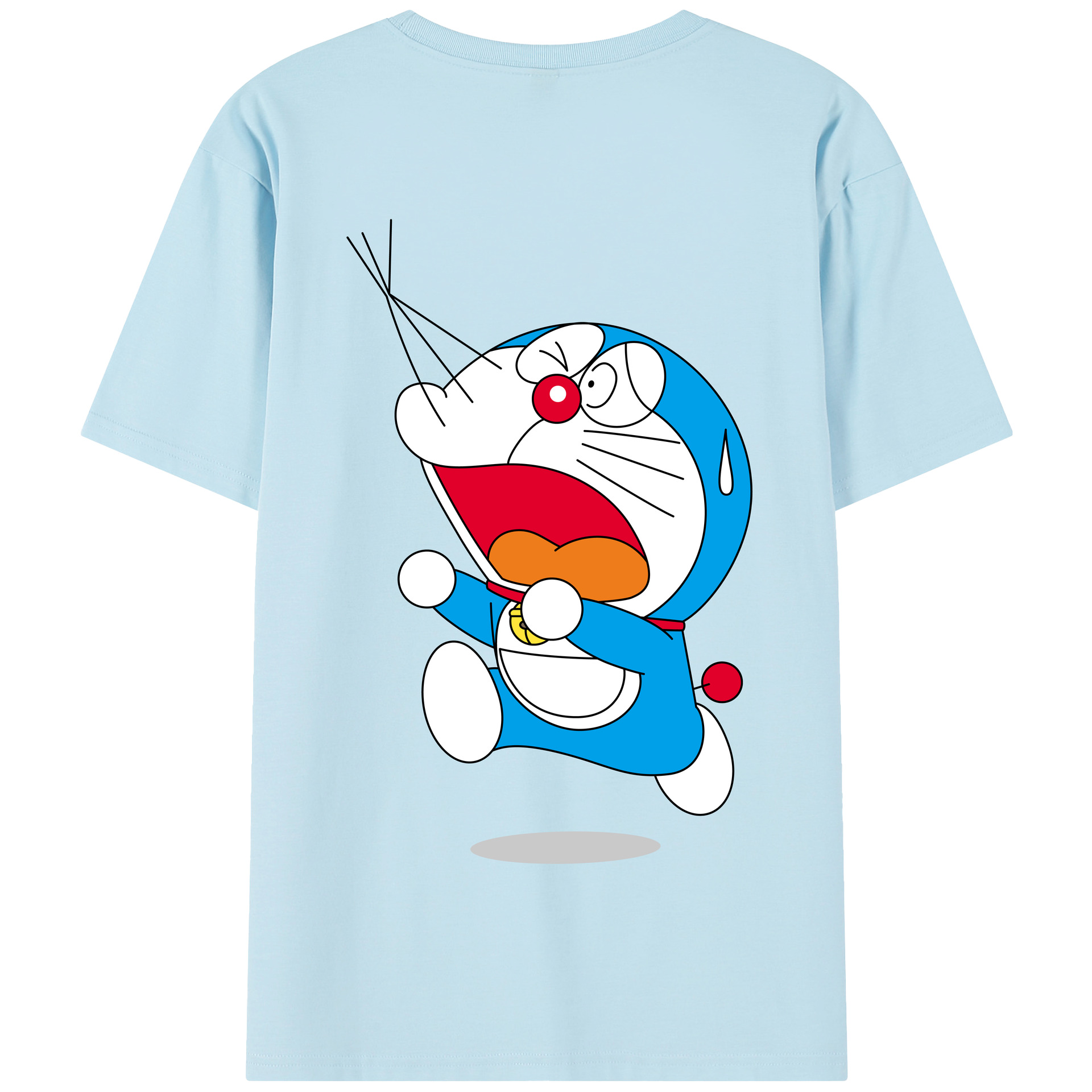 （画像用） ドラえもん Doraemon 綿100％半袖Tシャツ（背面プリント）
